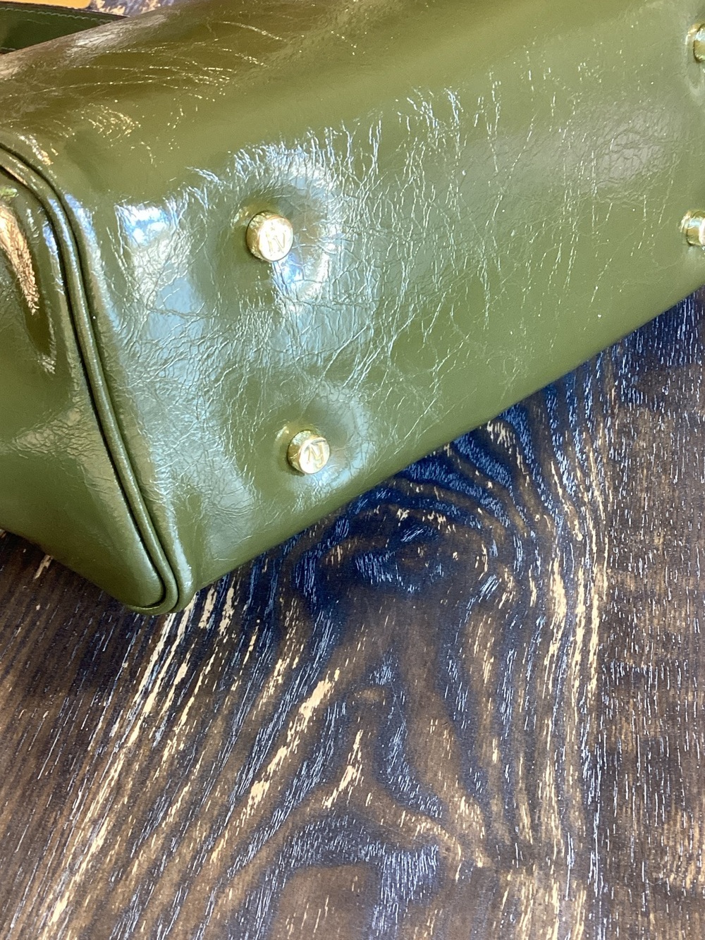 Frances Valentine Katherine Frame Leather Handbag - Picture 4 of 13